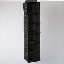 Garment fekete felfüggeszthető szervező 6 rekesszel - Compactor