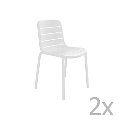 Gina Garden fehér kerti szék, 2 darab - Resol