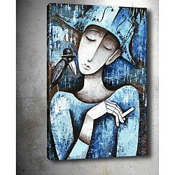 Girl With Cigarette kép, 40 x 60 cm - Tablo Center