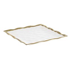 Goldie fehér porcelán tányér, 28 x 28 cm - InArt