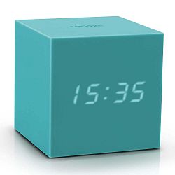 Gravitry Cube türkiz ébresztőóra LED kijelzővel - Gingko