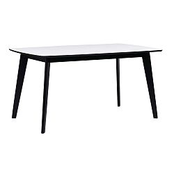 Griffin fekete-fehér étkezőasztal, hossza 150 cm - Folke