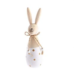 Happy Easter Hare dekoráció fehér részletekkel, magasság 17 cm - Dakls