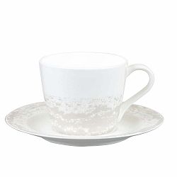 Harlequin fehér csésze és csészealj - Churchill China