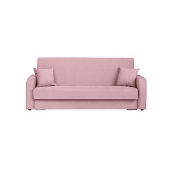 Henri rózsaszín háromszemélyes kanapé ágyneműtartóval - Melart