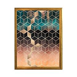 Hexagon plakát keretben, 30 x 20 cm - Piacenza Art