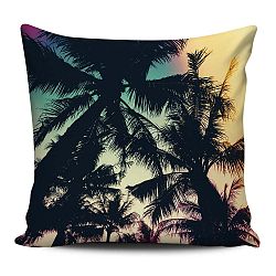 Home de Bleu Tropical Palms sötét díszpárna, 43 x 43 cm - Kate Louise