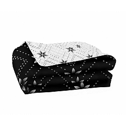 Hypnosis Snowynight szürke-fekete kétoldalas mikroszálas ágytakaró, 220 x 240 cm - DecoKing