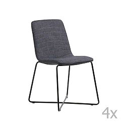 Ibiza szürke szék, 4 db - Design Twist