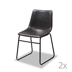 Indiana 2 darabos fekete szék készlet - Furnhouse