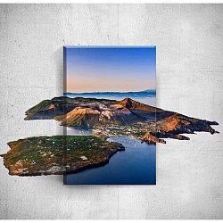 Island 3D fali kép, 40 x 60 cm - Mosticx