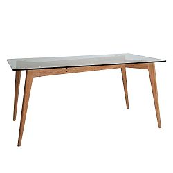 Janis étkezőasztal barna lábakkal, 160 x 90 cm - Marckeric