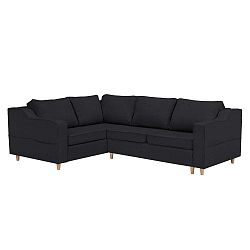 Jonquille sötétszürke négyszemélyes kinyitható kanapé, bal oldali kivitel - Mazzini Sofas