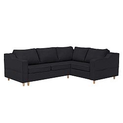 Jonquille sötétszürke négyszemélyes kinyitható kanapé, jobb oldali kivitel - Mazzini Sofas