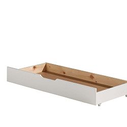 Jumper White fehér ágy alatti tárolórendszer, szélessége 130 cm - Vipack