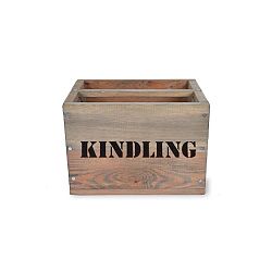 Kindling gyújtósfa tartó láda lucfenyőből, 28 x 28 cm - Garden Trading