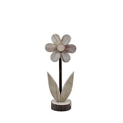 Kisméretű, virág formájú dekoráció fából, 8 x 21 cm - Ego Dekor