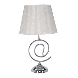 Lampada Da Tavolo fehér-ezüst asztali lámpa, 30 x 51,5 cm - Mauro Ferretti