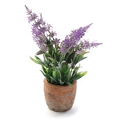 Lavender virágcserép műlevendulával - Versa