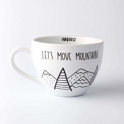 Let´s Move Mountains nagy csésze, 300 ml - FOR.REST Design