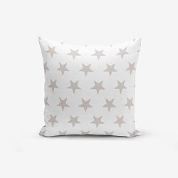 Light Grey Star Modern pamutkeverék párnahuzat, 45 x 45 cm - Minimalist Cushion Covers