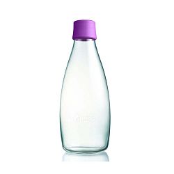 Lila üvegpalack élettartam garanciával, 800 ml - ReTap