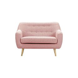 Lila világos rózsaszín kétszemélyes kanapé - Vivonita