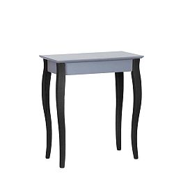 Lilo sötétszürke kisasztal fekete lábakkal, 65 cm széles - Ragaba