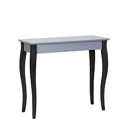 Lilo sötétszürke kisasztal fekete lábakkal, 85 cm széles - Ragaba
