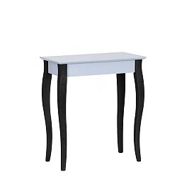 Lilo világosszürke kisasztal fekete lábakkal, 65 cm széles - Ragaba