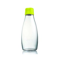 Limezöld üvegpalack élettartam garanciával, 500 ml - ReTap