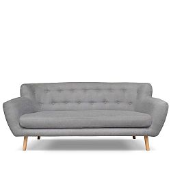 London világos szürke háromszemélyes kanapé - Cosmopolitan design