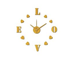 Love óra alakú falmatrica, ⌀ 60 cm - Mauro Ferretti