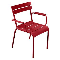 Luxembourg piros karfás kerti szék - Fermob