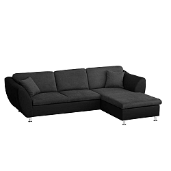 Maderna fekete kanapé, jobb oldali kivitel - Florenzzi
