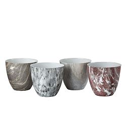 Marble 4 darabos porcelán gyertyatartó szett - pols potten