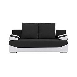 Marcel fekete-szürke háromszemélyes kanapé ágyneműtartóval - Melart