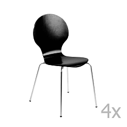 Marcus Dining Chair fekete étkezőszék, 4 darab - Actona