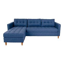 Marino kék kanapé fekvőfotellel, variálható elemes - House Nordic