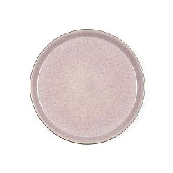 Mensa púder rózsaszín agyagkerámia tányér, átmérő 27 cm - Bitz