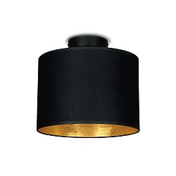 MIKA fekete mennyezeti lámpa aranyszínű részletekkel, Ø 25 cm - Sotto Luce
