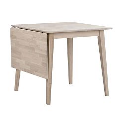 Mimi matt lakkozott tölgyfa étkezőasztal lehajtható asztallappal, hossz 80-125 cm - Folke
