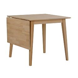 Mimi natúr tölgyfa étkezőasztal lehajtható asztallappal, hossz 80-125 cm - Folke