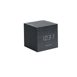 Mini Cube fekete ébresztőóra, 8 x 8 cm - Karlsson
