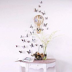 Mirror Butterflies 3D hatású 12 darabos falmatrica szett - Ambiance