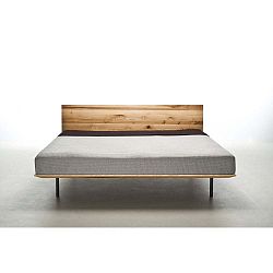Modo olajkezelt kőrisfa ágy, 120 x 220 cm - Mazzivo
