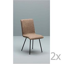 Moen világosbarna szék szett, 2 db-os - Design Twist
