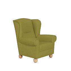 Monarch Green zöld fotel karfával - Max Winzer