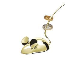 Mouse aranyszínű gyűrűtartó - Le Studio