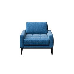 Musso Tufted kék fotel fa lábakkal - MESONICA